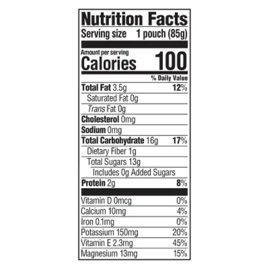 Happy Baby Nutty Blends Organic Bananas & Almond Butter Baby Food Pouch - 3oz image {5}