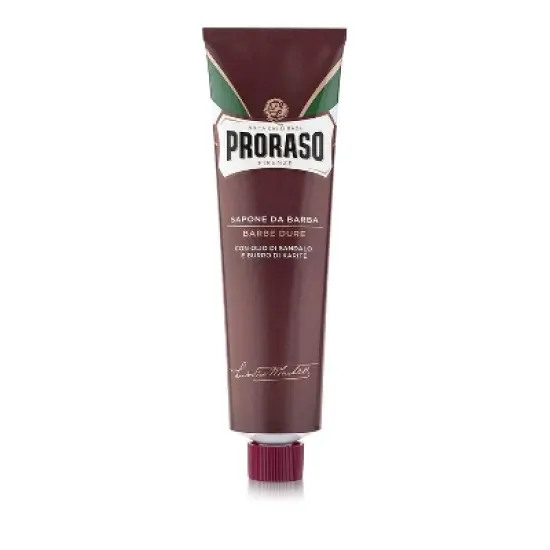 Proraso Shaving Cream Tube for Coarse Beards (5.2 oz) with Sandalwood Oil and Shea Butter image {1}