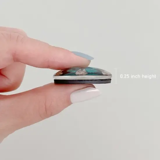 Wrapables Crystal Glass Magnets, Refrigerator Magnets for Office Whiteboards, Cabinets, Lockers (Set of 12), Butterflies image {3}