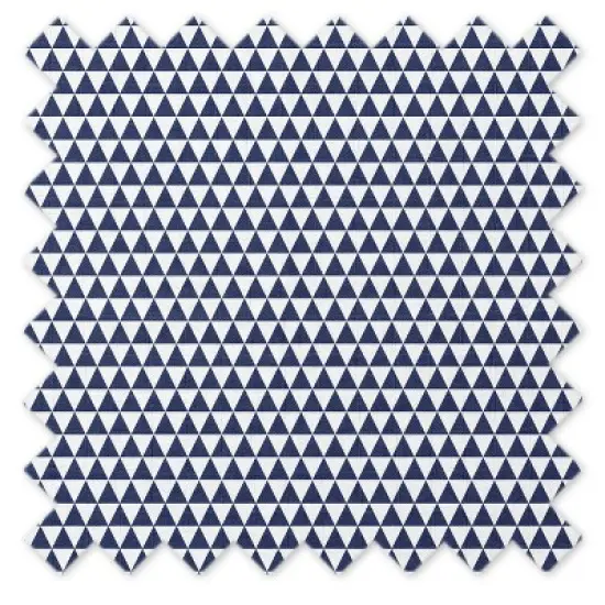 Bacati - Navy Buck/Triangles Muslin 4 pc set of Bibs & Burp Cloths Set image {4}