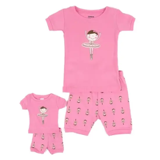Leveret Girls and Doll Matching Short Pajamas image {12}