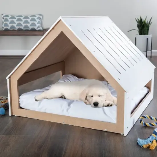 PETMAKER 29.5x28in Indoor Dog House, White image {3}