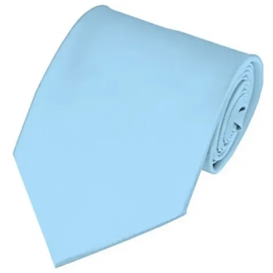 Solid Color 3.5 Inch Wide And 62 Inch Extra Long Necktie For Big & Tall Men image {15}