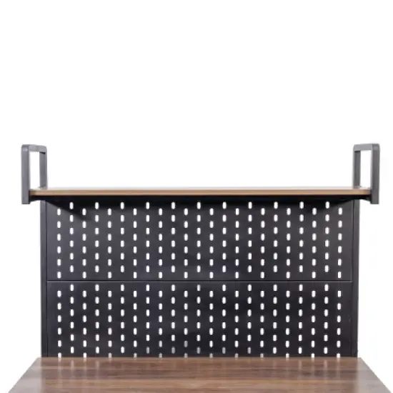 LIVAREEmlen Kitchen Bakers Rack with Door, Microwave Oven Stand, Utility Storage Shelf, Durable Kitchen Organizer for Small Spaces image {6}