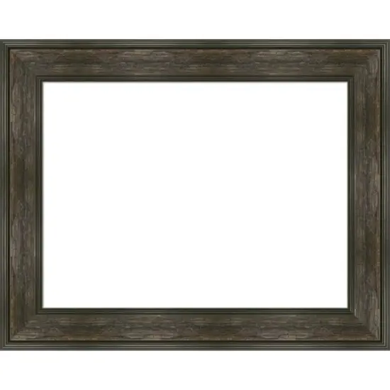 Amanti Art Rail Rustic Char Framed Dry Erase Magnetic Board image {11}