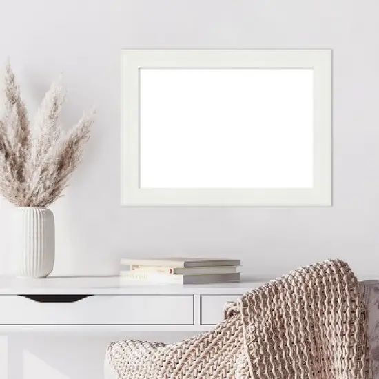 Amanti Art Vanity White Narrow Framed Dry Erase Magnetic Board image {8}