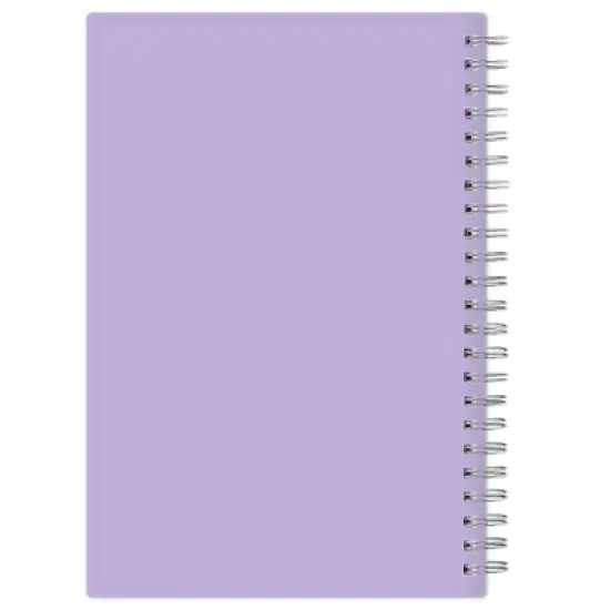 Blue Sky 5"x8" 2025-2026 Weekly/Monthly Wirebound Planner Printed Purple Block image {10}