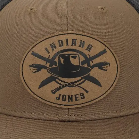 Raiders Of The Lost Ark Indiana Jones Brown Trucker Hat image {2}