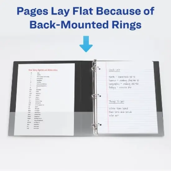 Avery Dual Effect Heavy-Duty 3 Ring Binder, 1 Inch Slant Rings, Plum Purple Binder (03219) image {8}