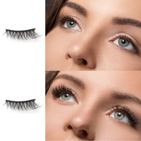 Unique Bargains Dense False Eyelashes J09 Black 10 Pair image {1}