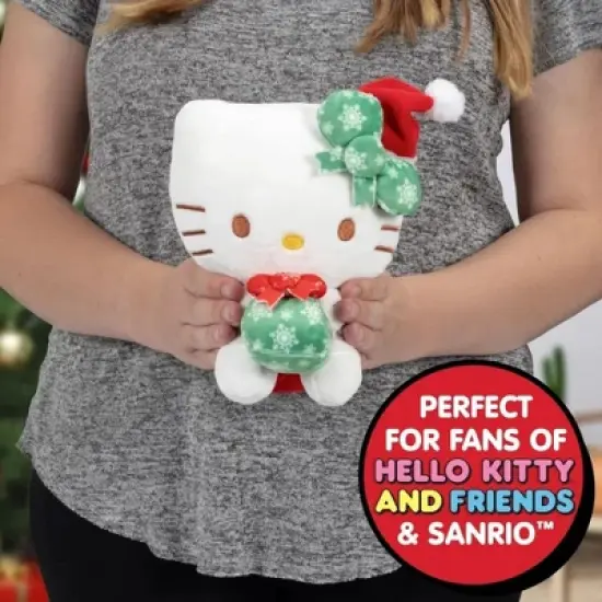Hello Kitty and Friends 8" Hello Kitty Plush - Officially Licensed Sanrio Holiday Merchandise - Collectible Stuffed Animal - Gift for Kids image {4}