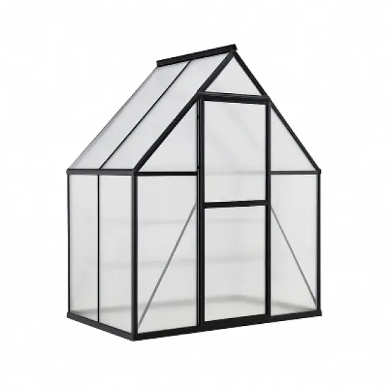 GustoWave  6'X4' Aluminum-Framed Polycarbonate Greenhouse Kit image {8}
