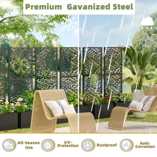 PexFix  Metal Wall Planter Box with Trellis for Climbing Plants image {4}