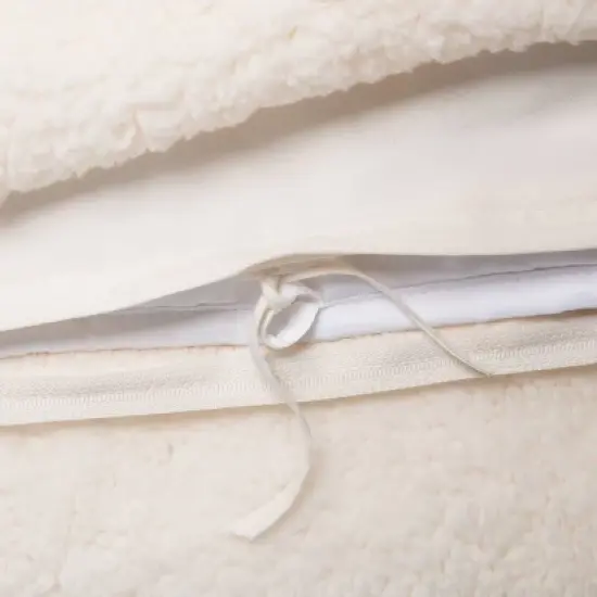 50"x70" Sherpa Weighted Blanket with Removable Cover - Room Essentials&trade; image {1}