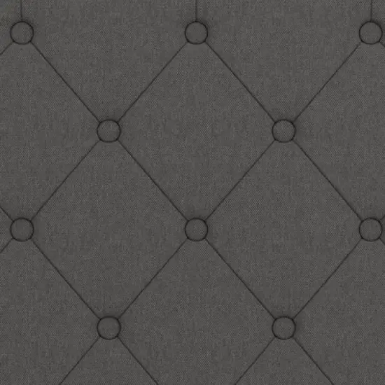 King Mercer Linen Upholstered Bed Light Gray - CosmoLiving by Cosmopolitan image {9}