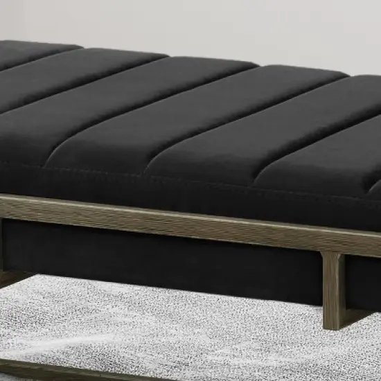 Magdalene Modern Velvet Ottoman Bench - Christopher Knight Home image {3}