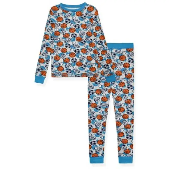 Sleep On It Boys Super Soft 2-Piece Snug Fit Pajama Set - Sports image {7}