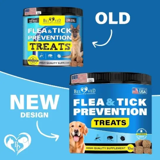 Beloved Pets Flea & Tick Support, Natural Chewable Pills for Dogs, 10 Oz - 1 Pack image {1}