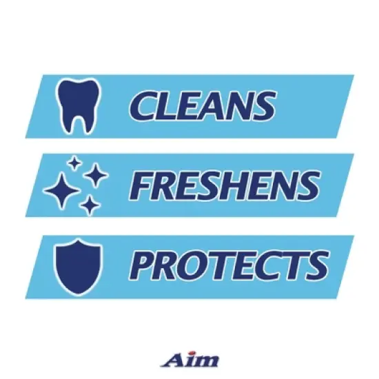 Aim Multi-Benefit Whitening Fresh Mint Gel Toothpaste, 5.5 oz image {2}