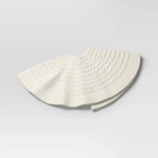 48" Centric Cable Knit Tree Skirt - Wondershop&trade; image {6}