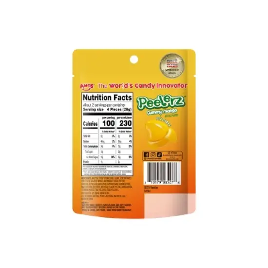AMOS Peelerz Mango Gummy Checklane Candy - 2.29oz image {1}