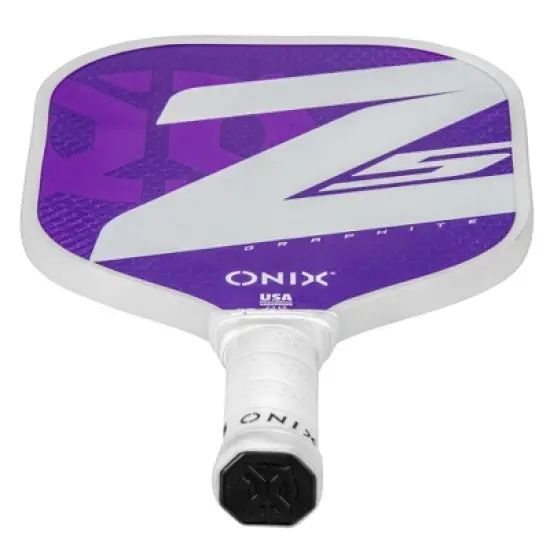 Onix 15.5'' Z5 Wide Body Pickleball Paddle - Purple: Graphite, 8.2 oz, 4" Grip image {6}
