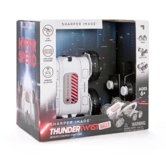 Sharper Image RC Thunder Twist Rally Stunt Car: Battery-Powered Remote Control Vehicle, Plastic, 2-Piece Set image {4}