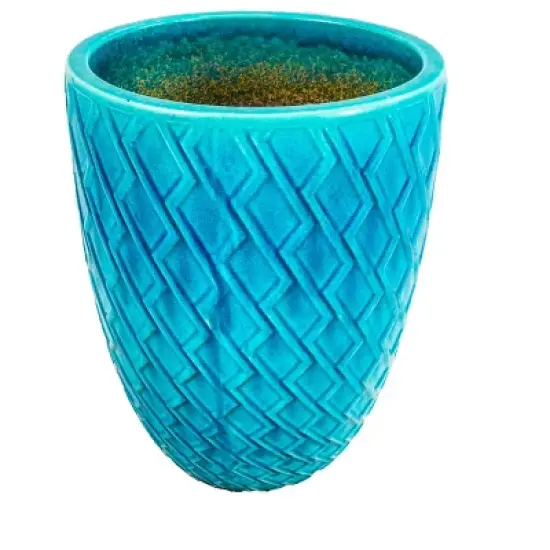 Dolonm Large 21.26 in. Ceramic Planter Pot with Drainage Hole for Garden Patio Decor image {10}
