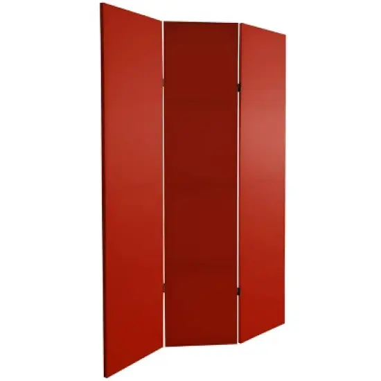 6" Double Sided Canvas Room Divider - Oriental Furniture image {1}