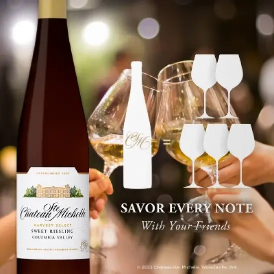 Chateau Ste. Michelle Harvest Select Riesling White Wine - 750ml Bottle image {3}