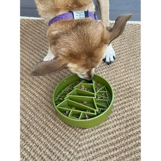 Pine Tree Design eBowl Enrichment Slow Feeder Bowl for Dogs image {7}