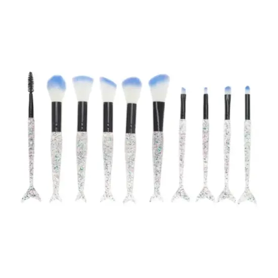 Unique Bargains Mermaid Makeup Brush Set 10 Pcs image {5}
