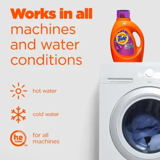 Tide Plus Febreze High Efficiency Liquid Laundry Detergent - Spring & Renewal image {8}