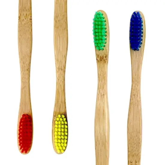 Pursonic 4 Pack Eco Bamboo Toothbrushes with Soft Nylon Bristles image {2}