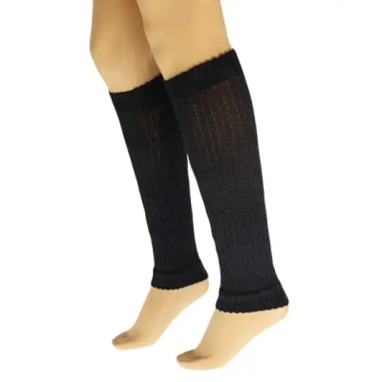 Retro-Inspired Cotton Leg Warmers for Women Soft, Stretchy, 20&rdquo; Long Knit Warmers 1 Pair image {9}