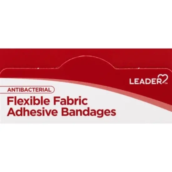 Leader Antibacterial Flexible Fabric Adhesive Bandages 20 ea image {6}