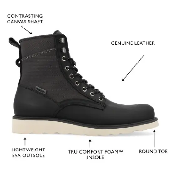 Territory Elevate Tru Comfort Foam Water Resistant Plain Toe Lace-up Ankle Boot image {7}