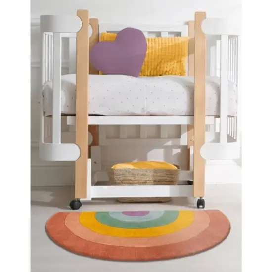 Unique Loom Playtime Kids Wool Collection Area Rug - Rainbow image {5}