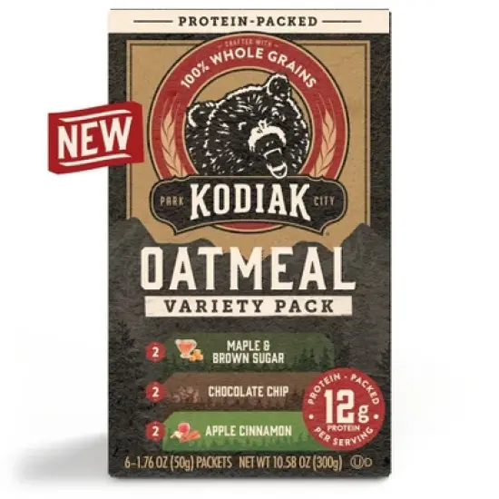 Kodiak Variety Pack Oatmeal Packets - 10.58oz / 6ct image {10}