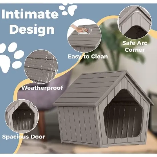 Decksplore Cat Bed for Outdoor Indoor Weatherproof Cat Shelters for Small Outdoor Shelter image {2}