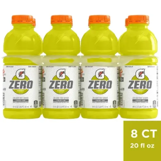 Gatorade G Zero Lemon Lime Sports Drink - 8pk/20 fl oz Bottles image {5}