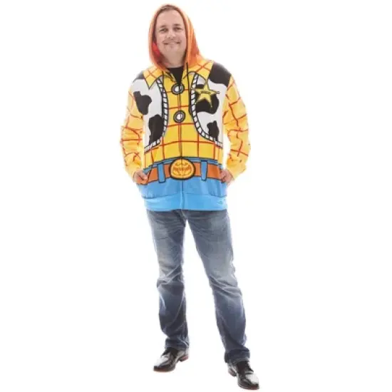Mad Engine Toy Story Woody Mens Hoodie Costume image {2}