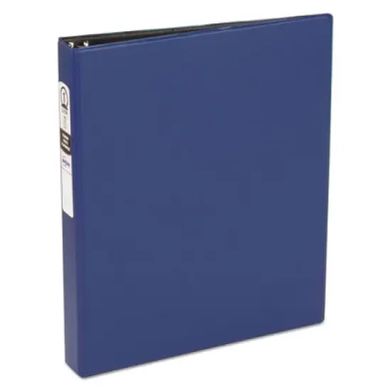 Avery Economy Non-View Binder with Round Rings, 3 Rings, 1" Capacity, 11 x 8.5, Blue, (3300) image {7}
