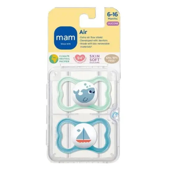 MAM Air Night Pacifier 6-16m - 2pk image {1}