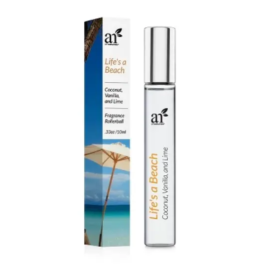 artnaturals Life's a Beach Roll-On Perfume - Coconut, Vanilla and Lime - 0.33 fl oz image {3}