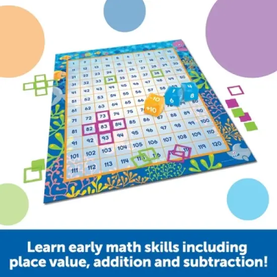 Learning Resources Make A Splash 120 Mat Floor Game, Ages 6+ image {1}