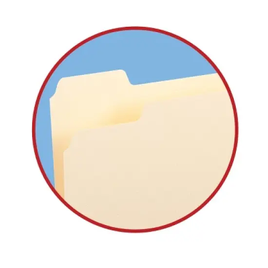 Smead File Folder, 1/5-Cut Tab, Letter Size, Manila, 100 Per Box (10350) image {5}