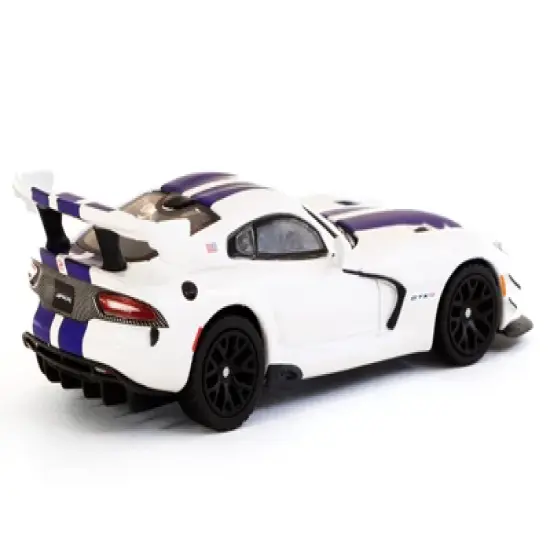 Dodge Viper ACR Extreme Commemorative Ed White w/Blue Stripes "Lamley Group Special Ed" 1/64 Diecast Model Car by Tarmac Works image {1}