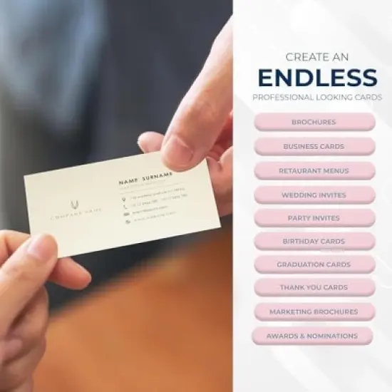 Hamilco Blank Index Cards 5.5 x 8.5 Card Stock 100lb Cover Cream Cardstock Paper - 100 Pack image {5}