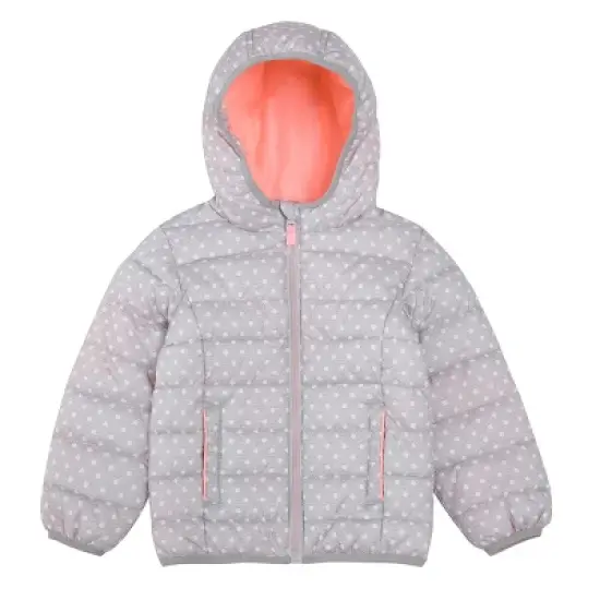 Rokka&Rolla Toddler Little Girls' Light Puffer Jacket Winter Coat image {9}
